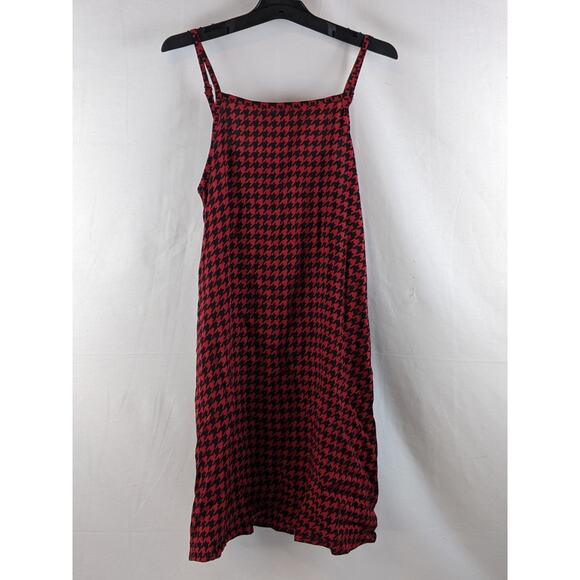Art Class‎ Girls Dress Houndstooth Red Black XL 14 16 Sleeveless Spaghetti Strap - Picture 5 of 6